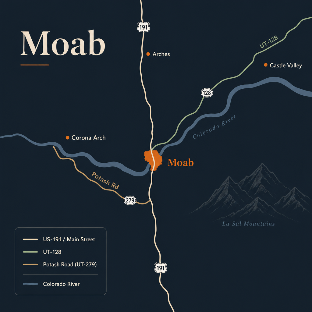 Moab routes map (square) — compact